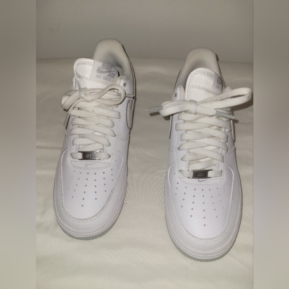 Nike Air Force 1 Low White/Wolf Grey - Picture 3 of 7
